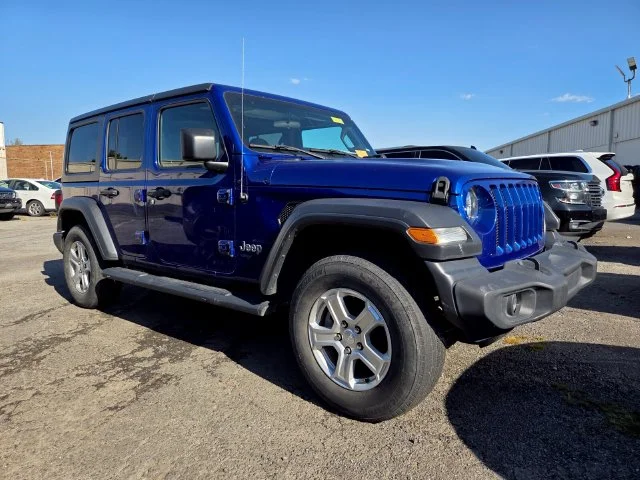 Used 2020 Blue Jeep Unlimited Sport S image 3
