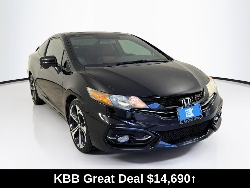 Used 2015 Crystal Black Pearl Honda Si image 1