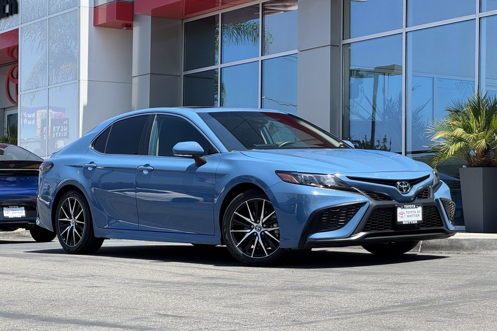 Certified Used 2024 Blue Toyota SE image 2