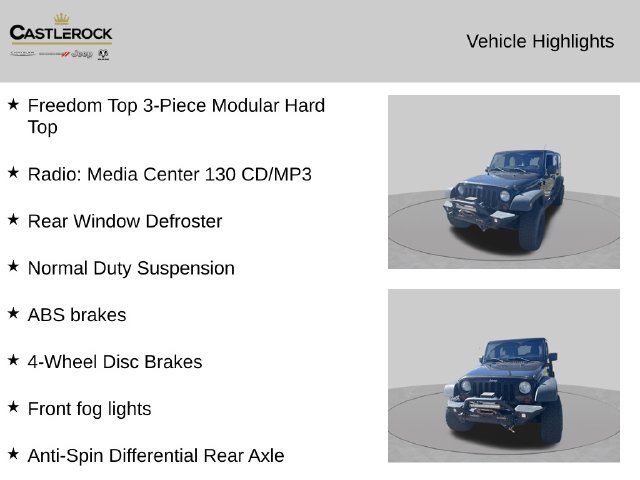 Used 2011 Jeep Wrangler Unlimited Sport with VIN 1J4BA3H12BL592114 for sale in Castle Rock, CO