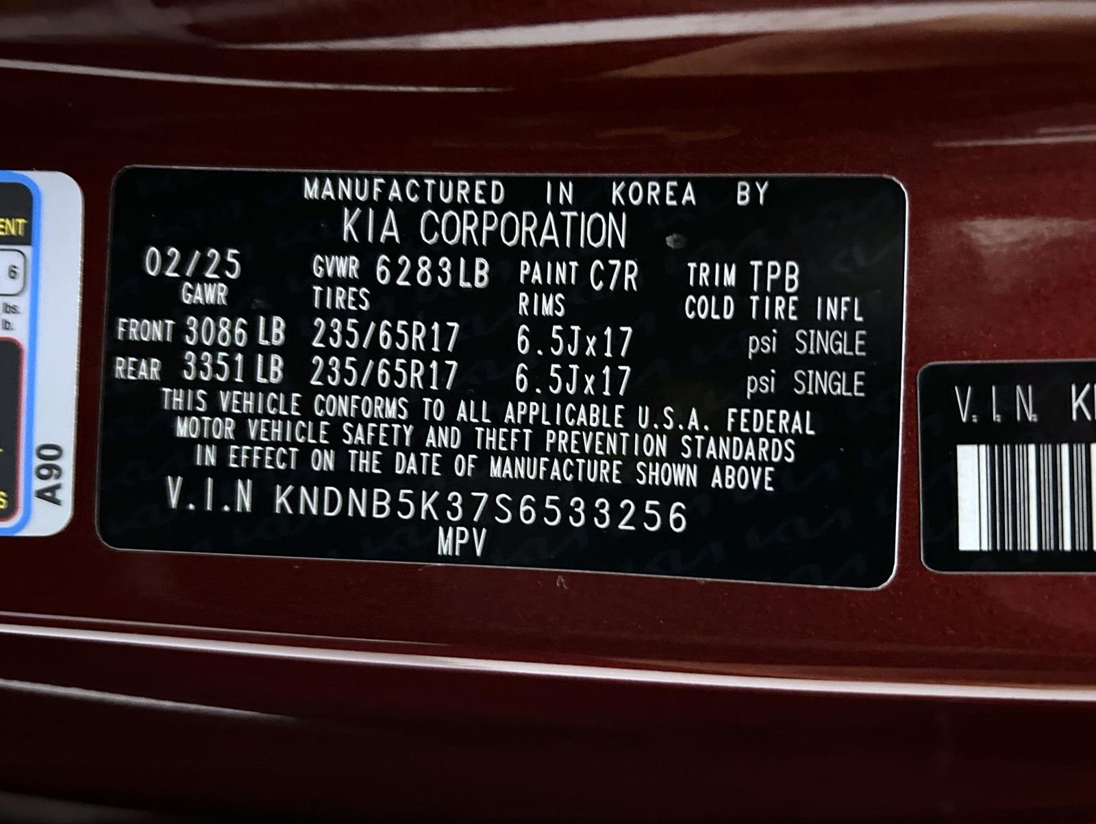 Used 2025 Red Kia LXS image 24