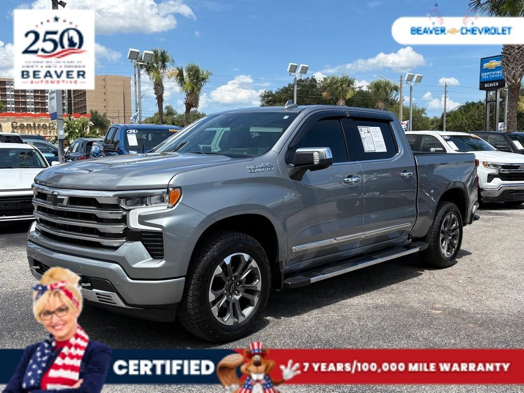 Used 2025 Sterling Gray Metallic Chevrolet High Country image 1