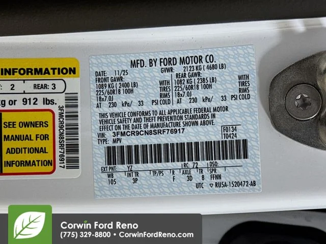 New 2025 Oxford White Ford Outer Banks image 36