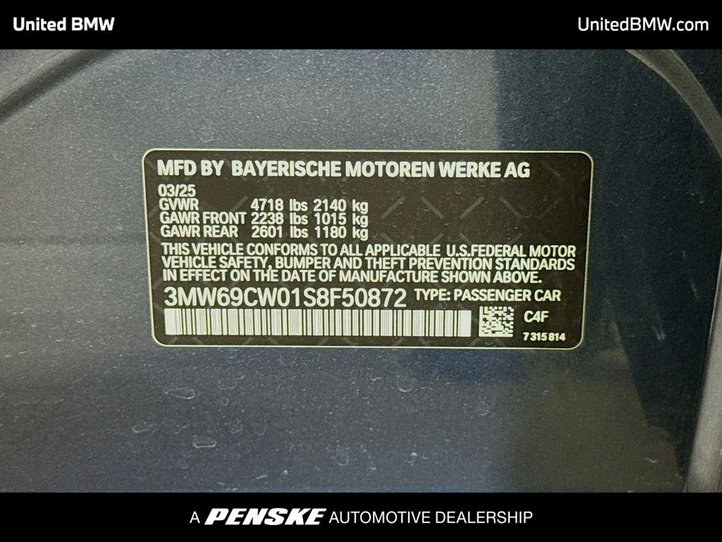 Certified Used 2025 Arctic Race Blue metallic BMW 330i image 15