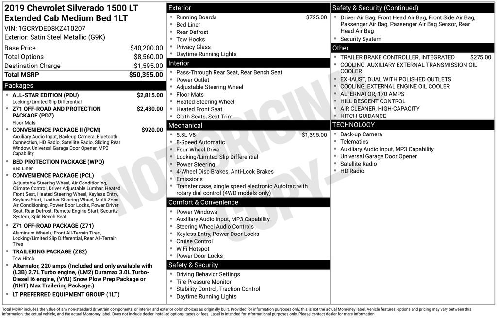 Used 2019 Gray Chevrolet LT image 38