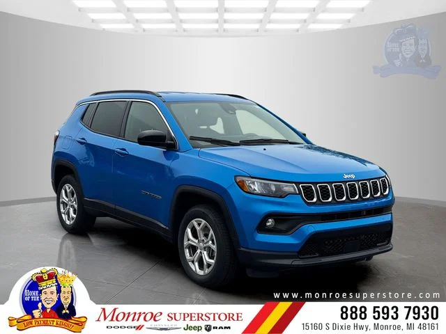 Certified Used 2024 Blue Jeep Latitude image 1