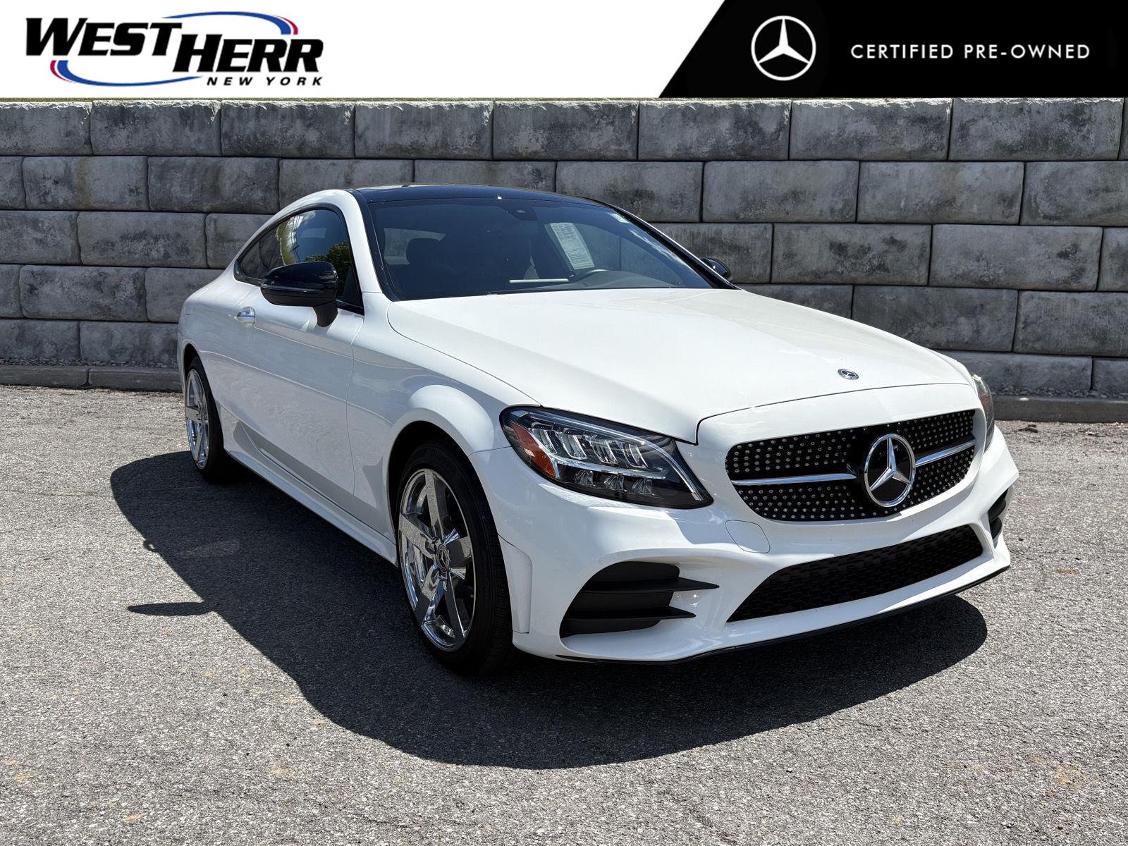 Certified Used 2021 Polar White Mercedes-Benz C 300 image 1