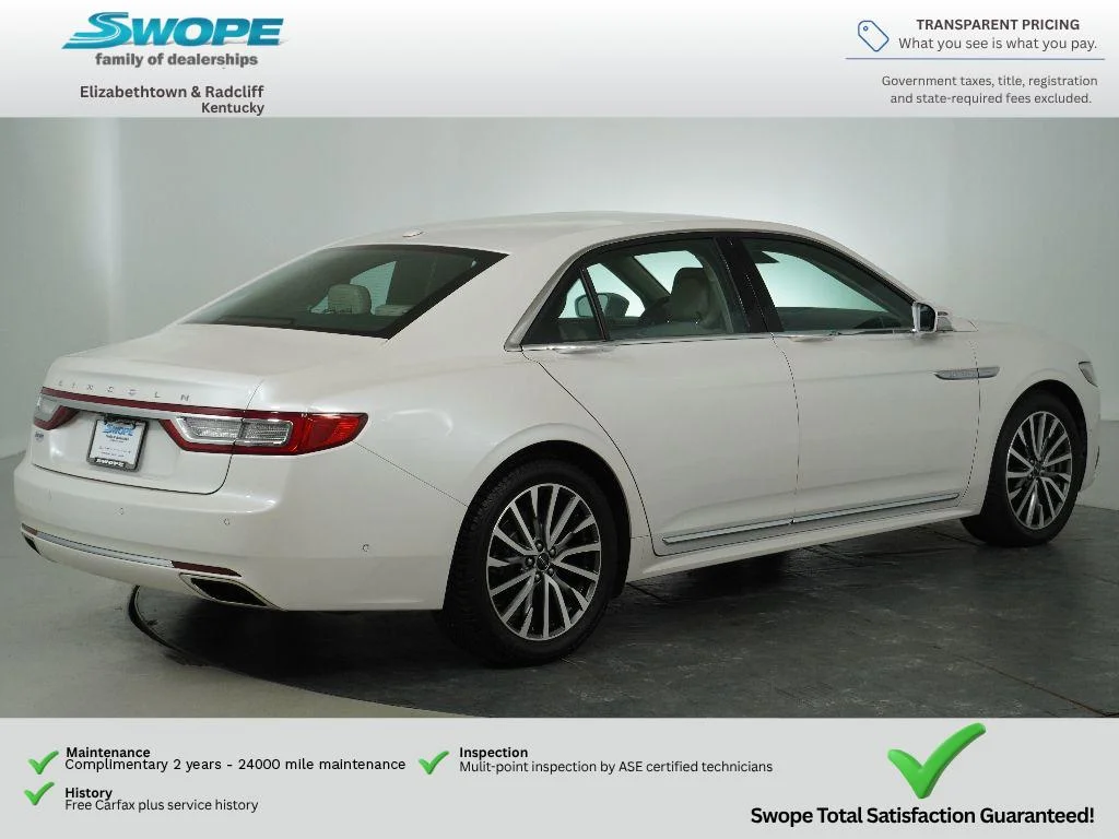 Used 2017 White Platinum Tri-Coat Lincoln Select image 3