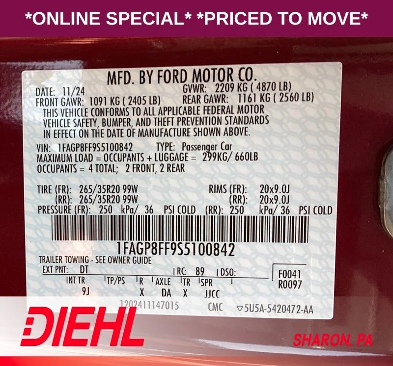 Used 2025 Red Ford GT Premium image 21