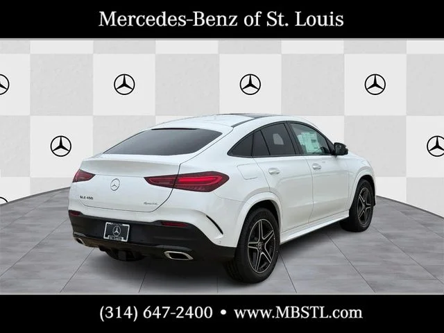 New 2026 MANUFAKTUR Moonlight White Metallic Mercedes-Benz GLE 450 image 3