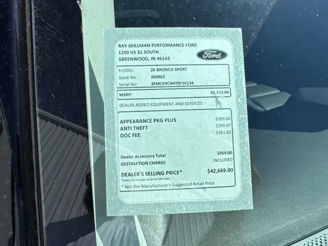 New 2026 Space White Metallic Ford Outer Banks image 2