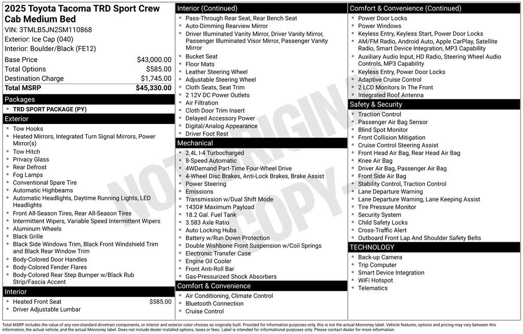 Used 2025 Ice Toyota TRD Sport image 39