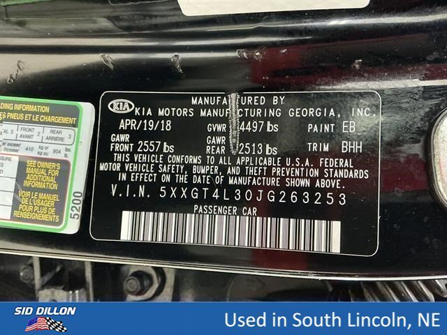 Used 2018 Ebony Black Kia LX image 15