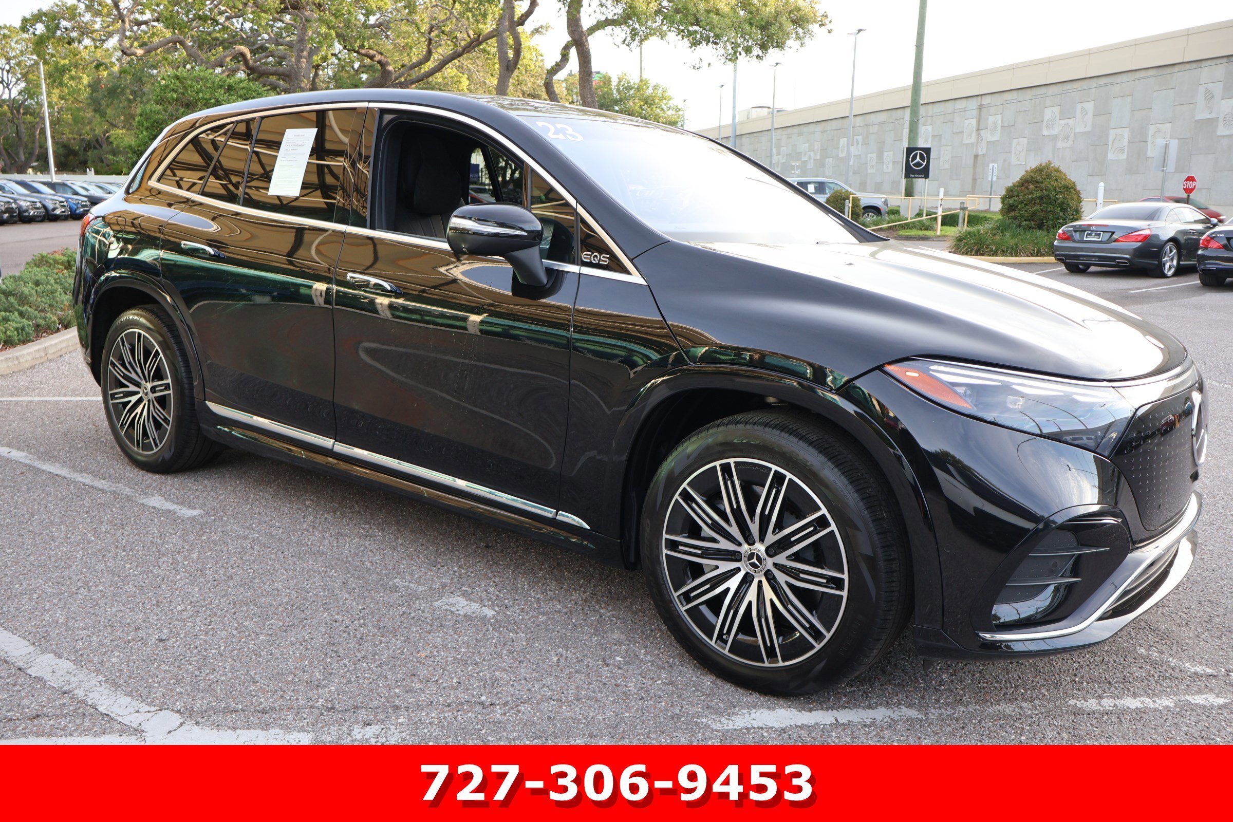 Certified Used 2023 Obsidian Black Metallic Mercedes-Benz EQS 580 image 12