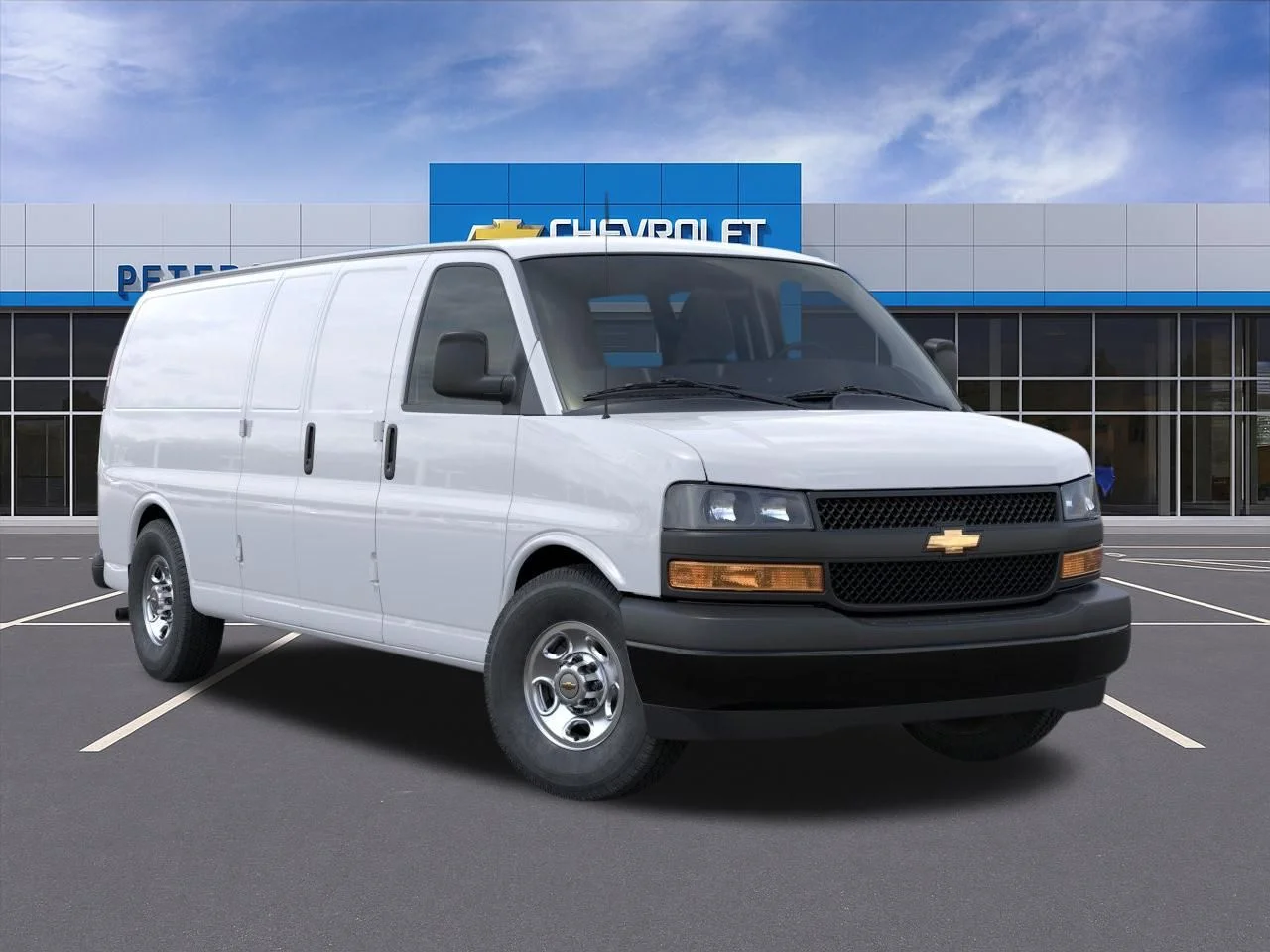 New 2026 White Chevrolet Work Van image 3