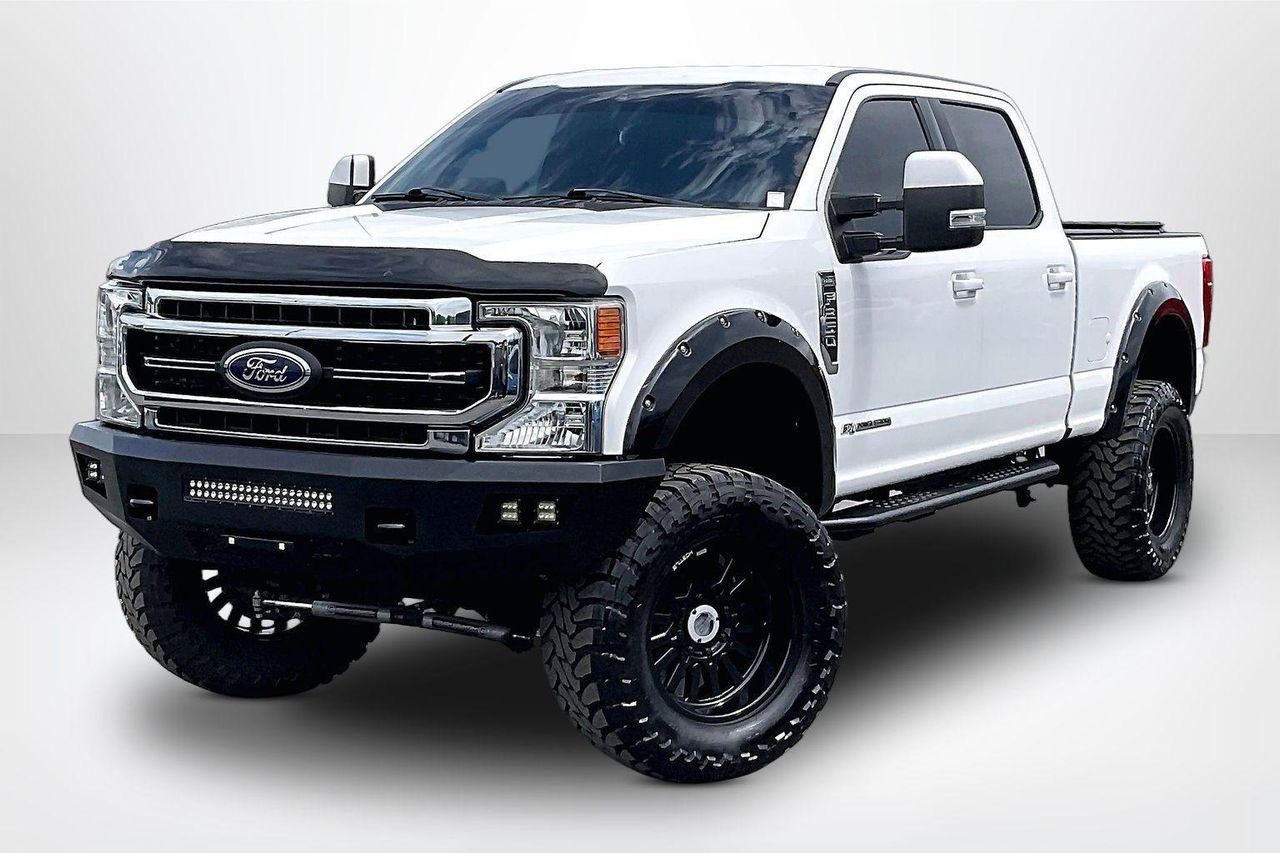 Used 2022 OXFORD WHITE Ford LARIAT image 3