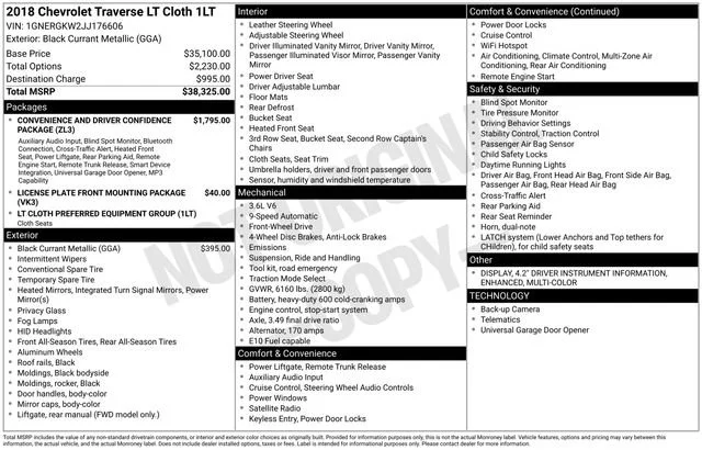 Used 2018 Black Currant Metallic Chevrolet LT Cloth image 30