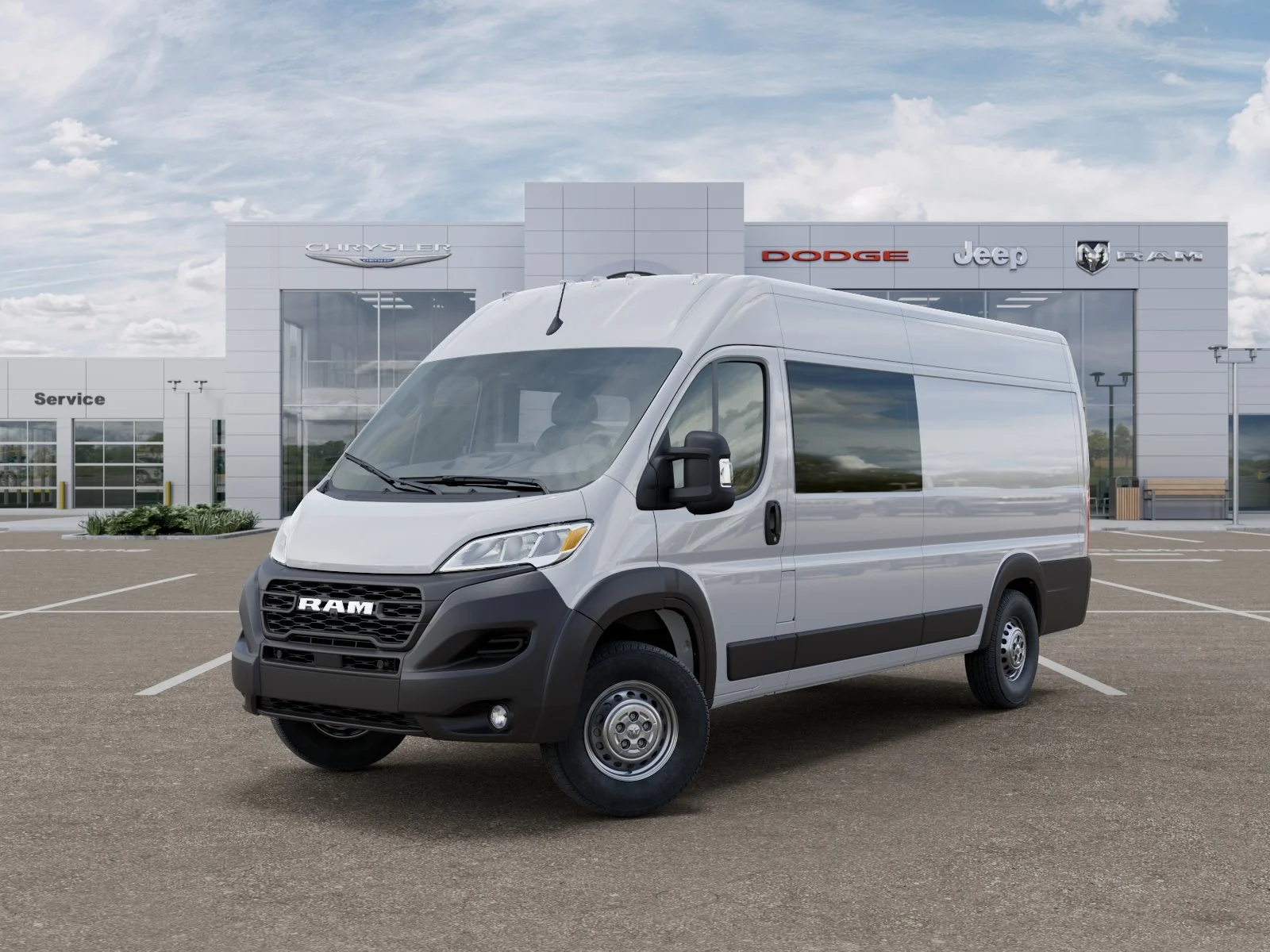 New 2025 Bright White Clearcoat RAM High Roof image 28