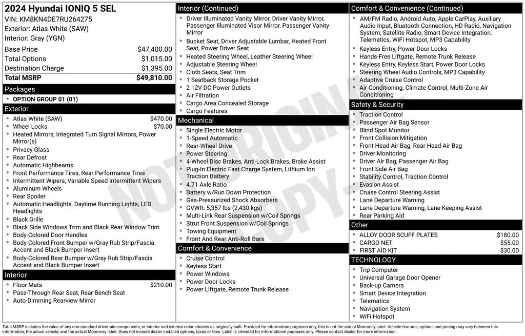 Used 2024 White Hyundai SEL image 16