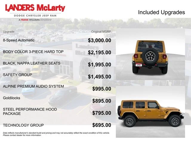 New 2026 Goldilocks Exterior Paint Jeep Rubicon image 4