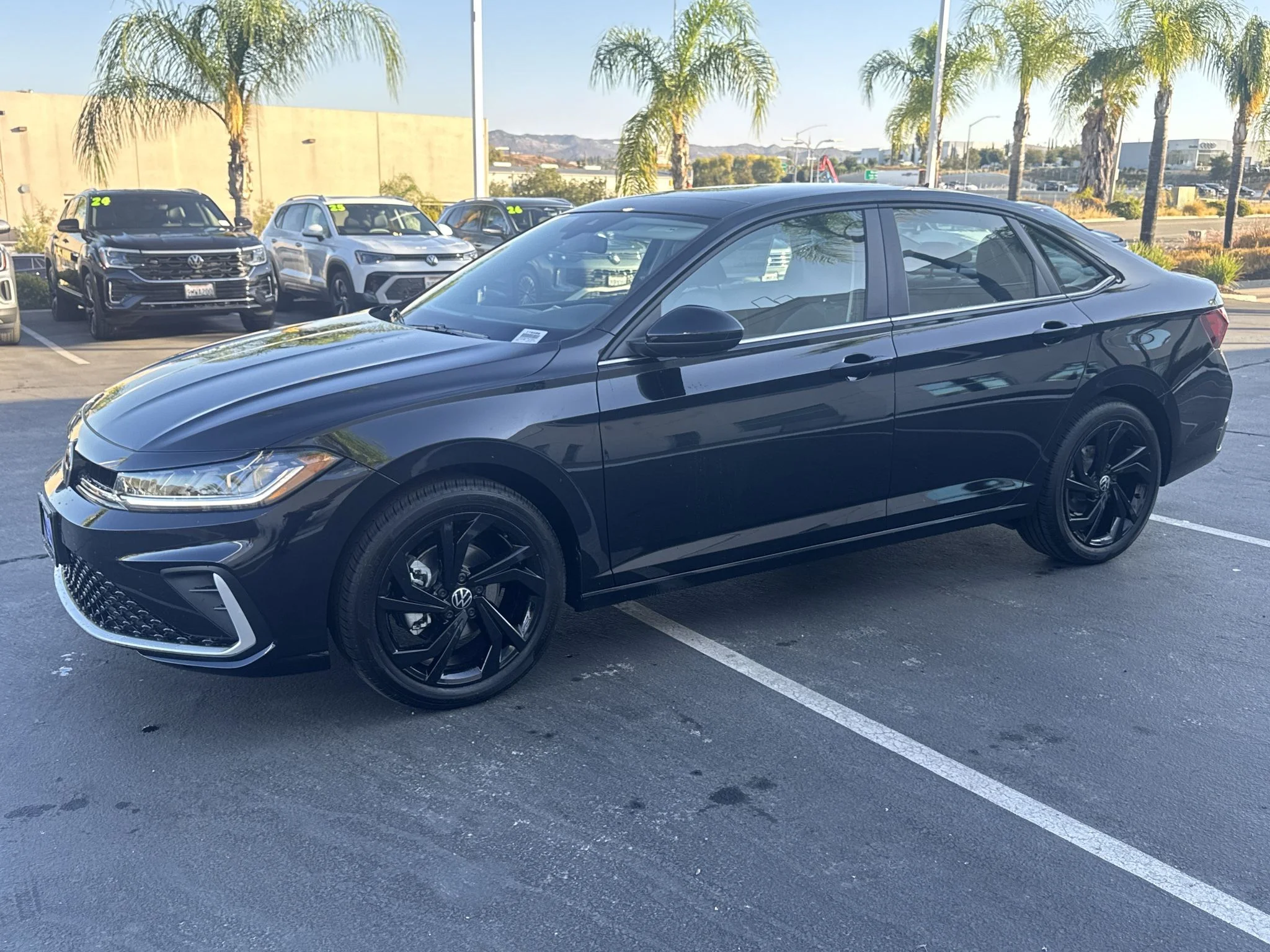 New 2026 Deep Black Pearl Volkswagen SE image 3