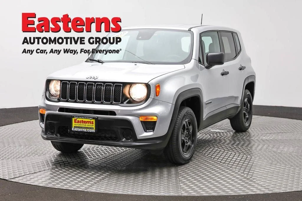 Certified Used 2021 Silver Jeep Sport image 1