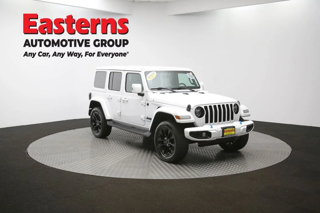 Used 2021 White Jeep Unlimited Sahara High Altitude 4xe image 50
