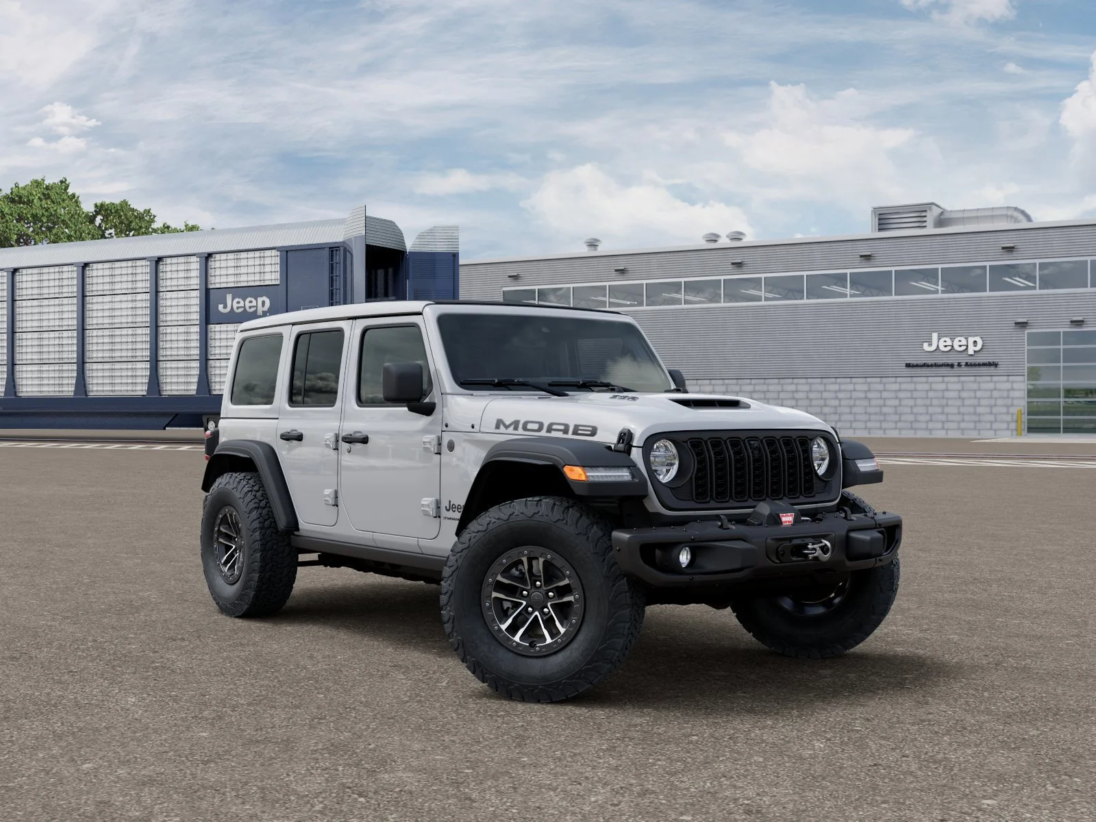 New 2026 Bright White Clear-Coat Exterior Paint Jeep Moab 392 image 6