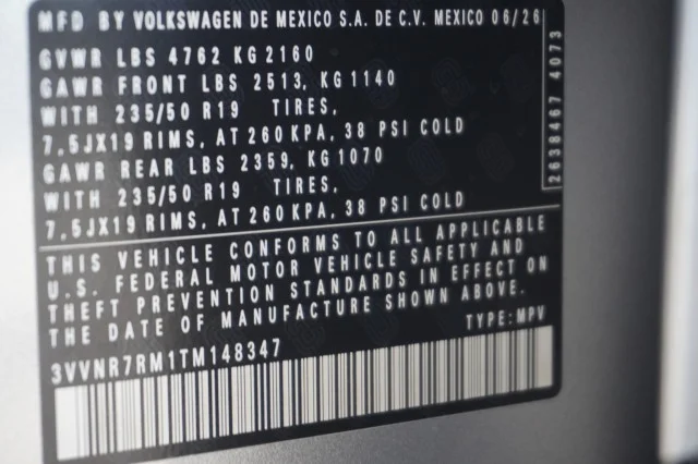 New 2026 Pyrite Silver Metallic Volkswagen SE image 38