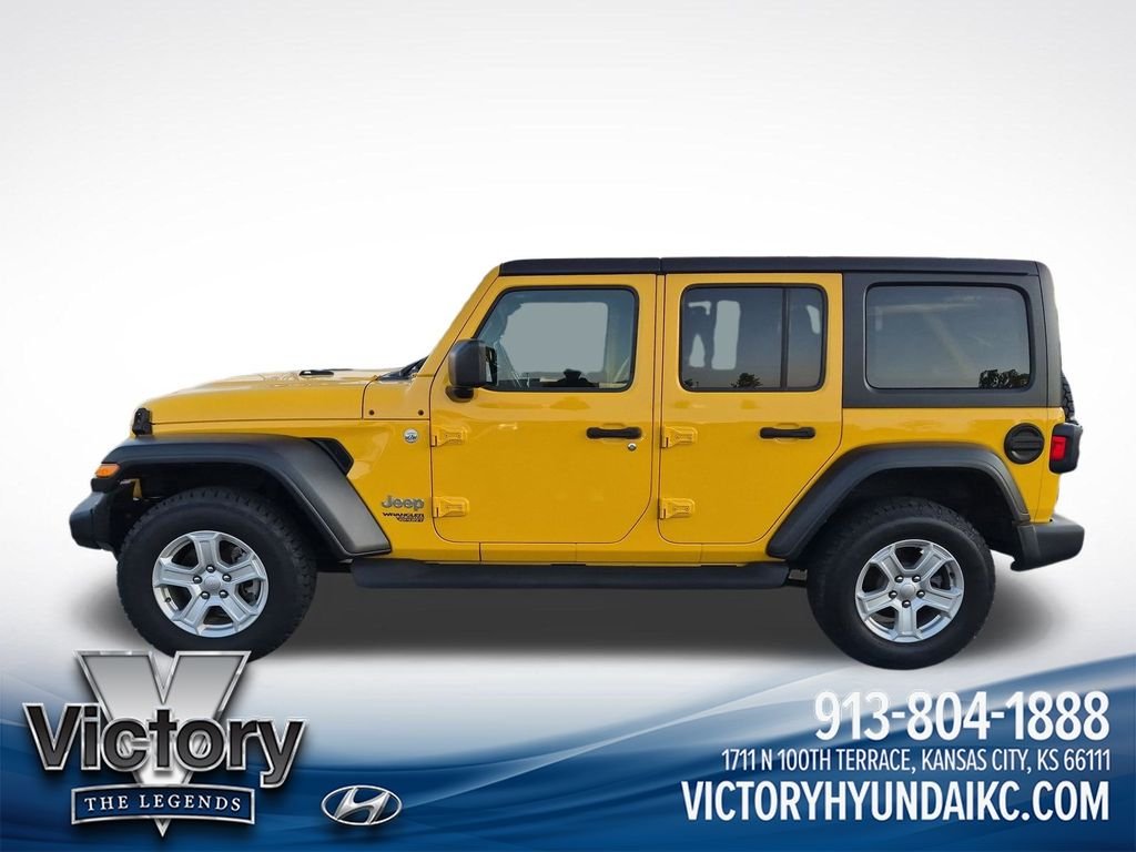 Used 2019 Jeep Wrangler Unlimited Sport S with VIN 1C4HJXDN2KW634750 for sale in Kansas City