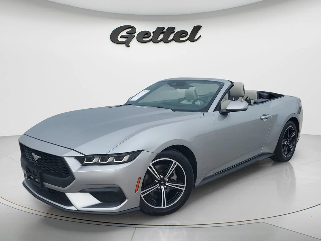 Used 2024 Silver Ford EcoBoost Premium Convertible image 1