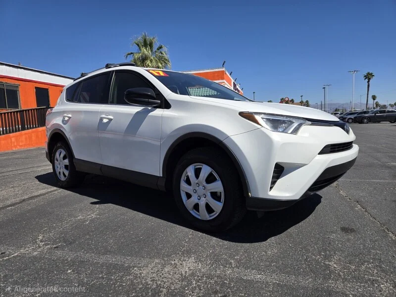 Used 2017 White Toyota LE image 4