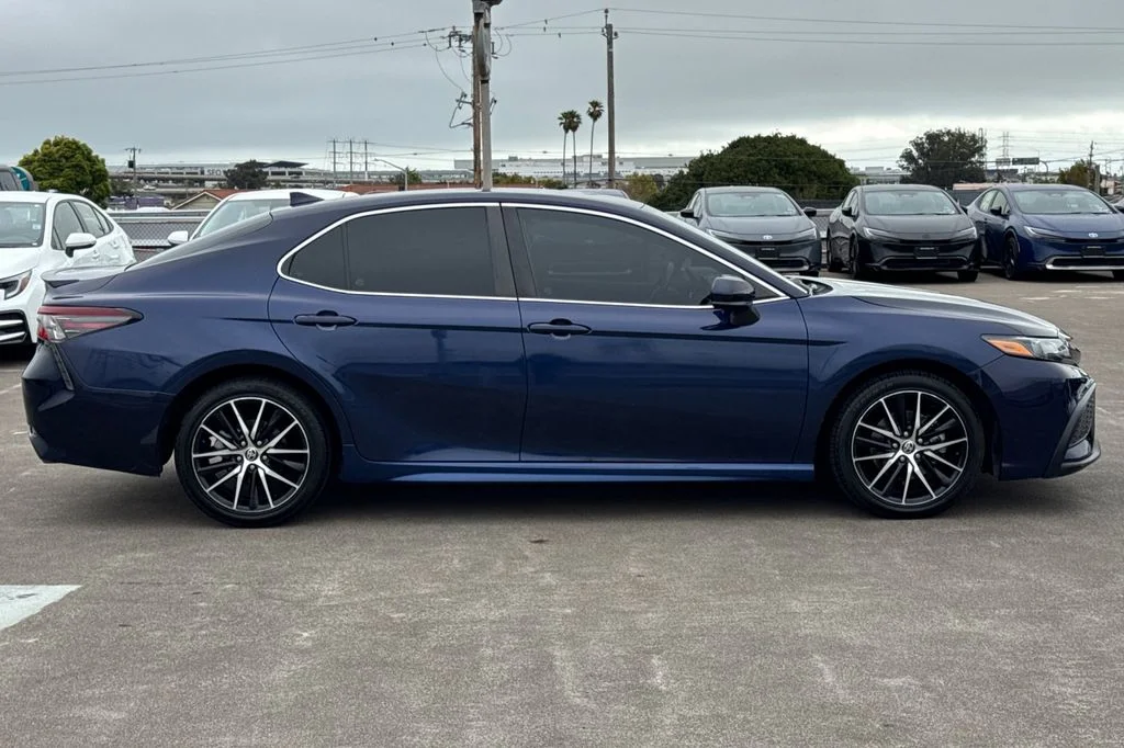 Used 2021 Blue Toyota SE image 3