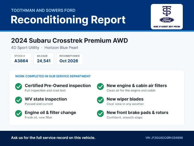 Certified Used 2024 Horizon Blue Pearl Subaru Premium image 32