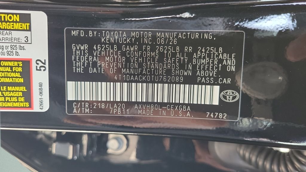 New 2026 Midnight Black Metallic Toyota  XLE image 26