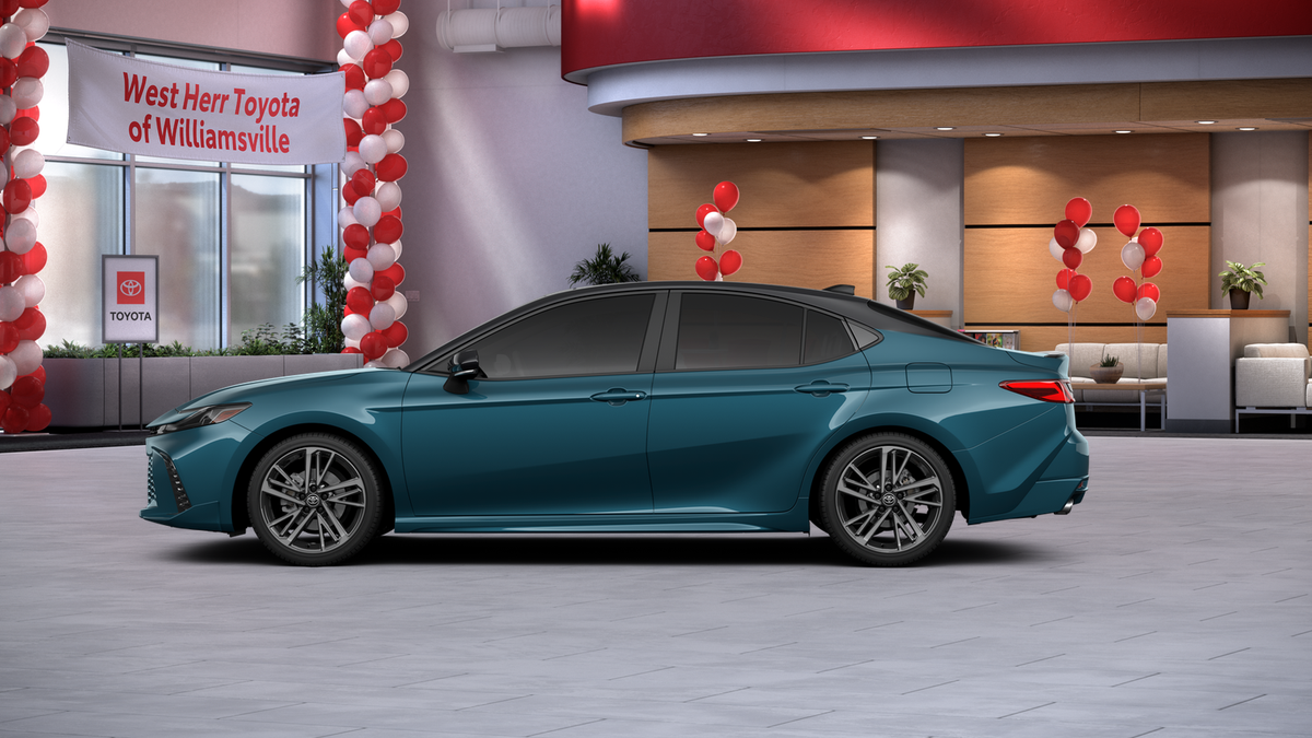 New 2026 Ocean Gem with Midnight Black Metallic roof Toyota XSE image 4