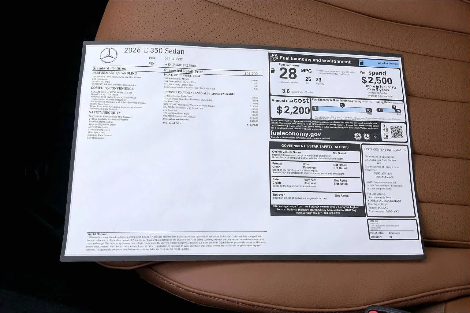 New 2026 Nautical Blue Metallic Mercedes-Benz E 350 image 19
