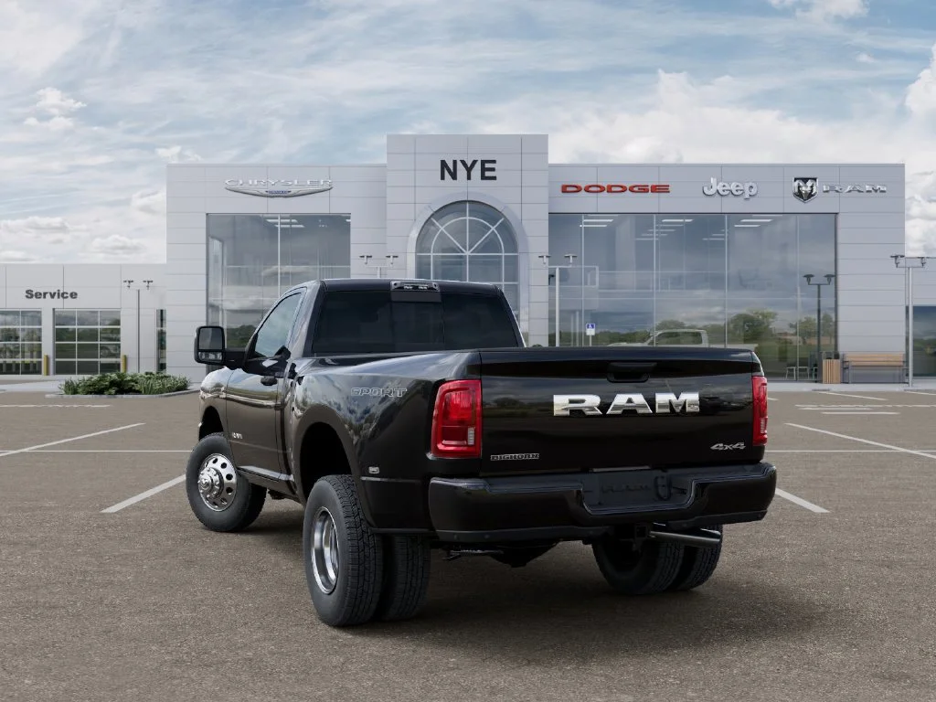 New 2027 Diamond Black Crystal Pearl-Coat Exterior Paint RAM Big Horn image 3