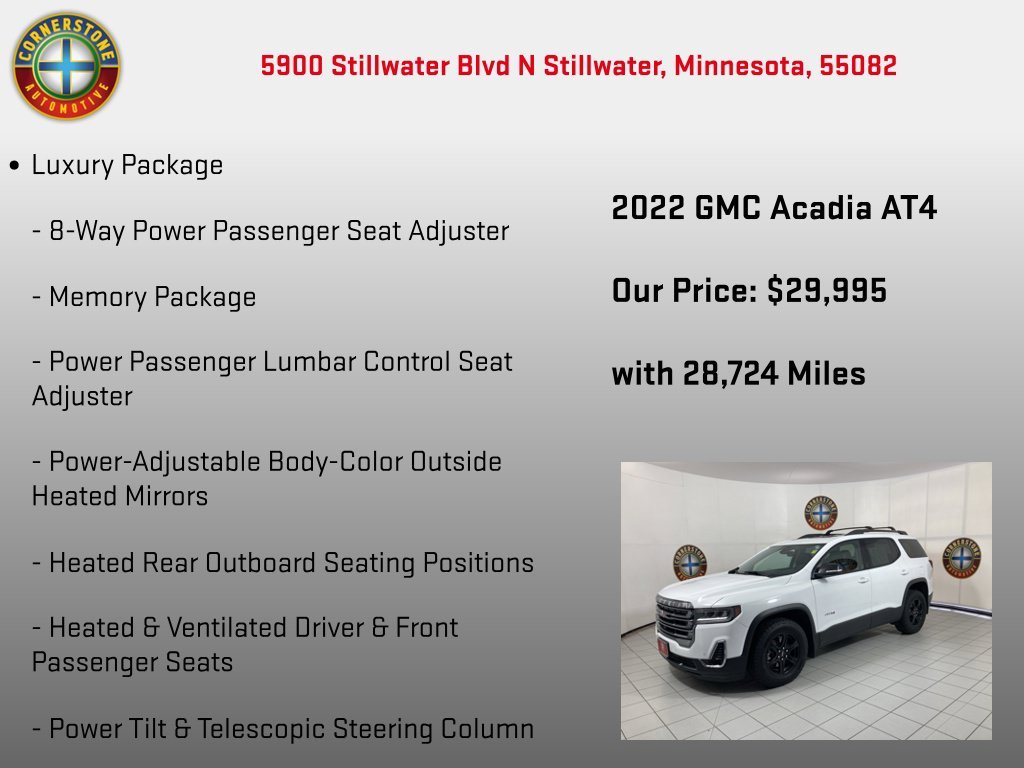 Used 2022 Summit White GMC AT4 image 10