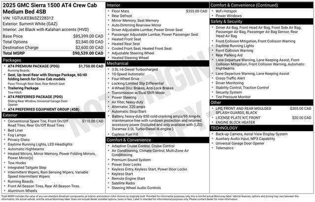 2025 GMC Sierra AT4 4WD Crew Cab Short Box's photo