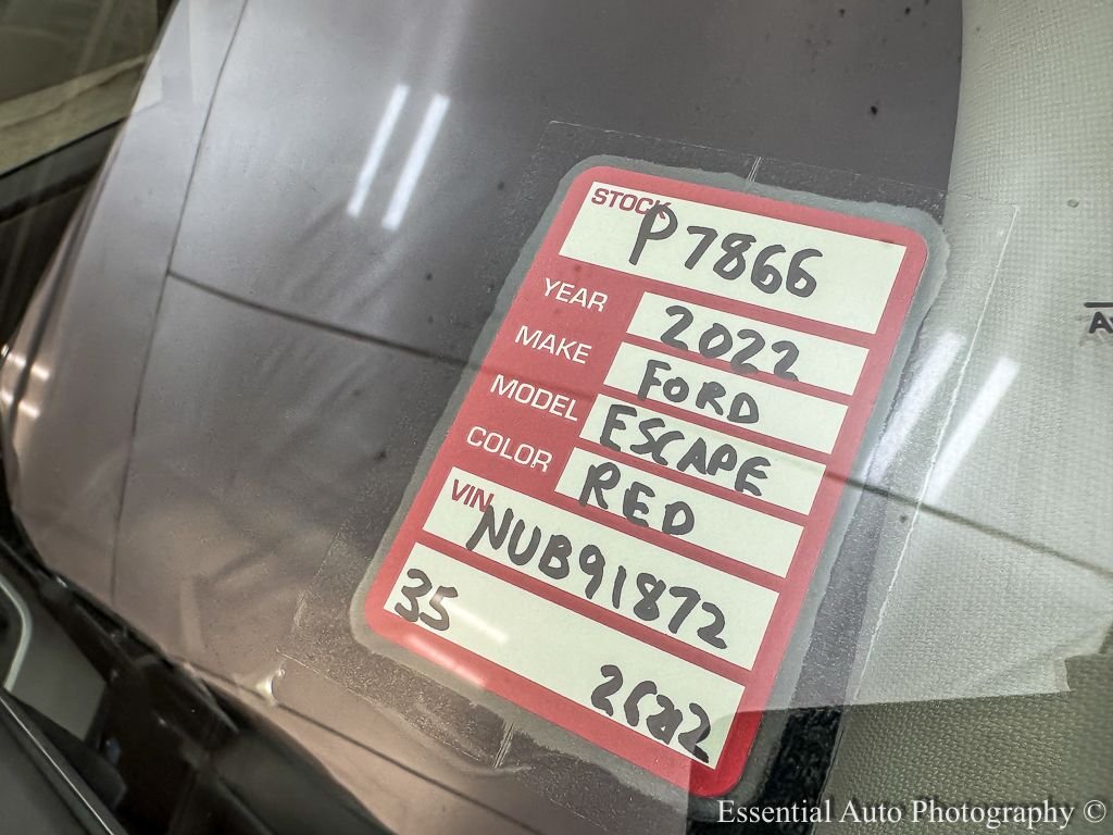 Used 2022 Red Metallic Ford SEL image 29