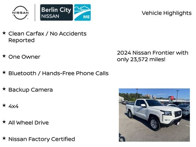 Used 2024 Glacier White Nissan SV image 8