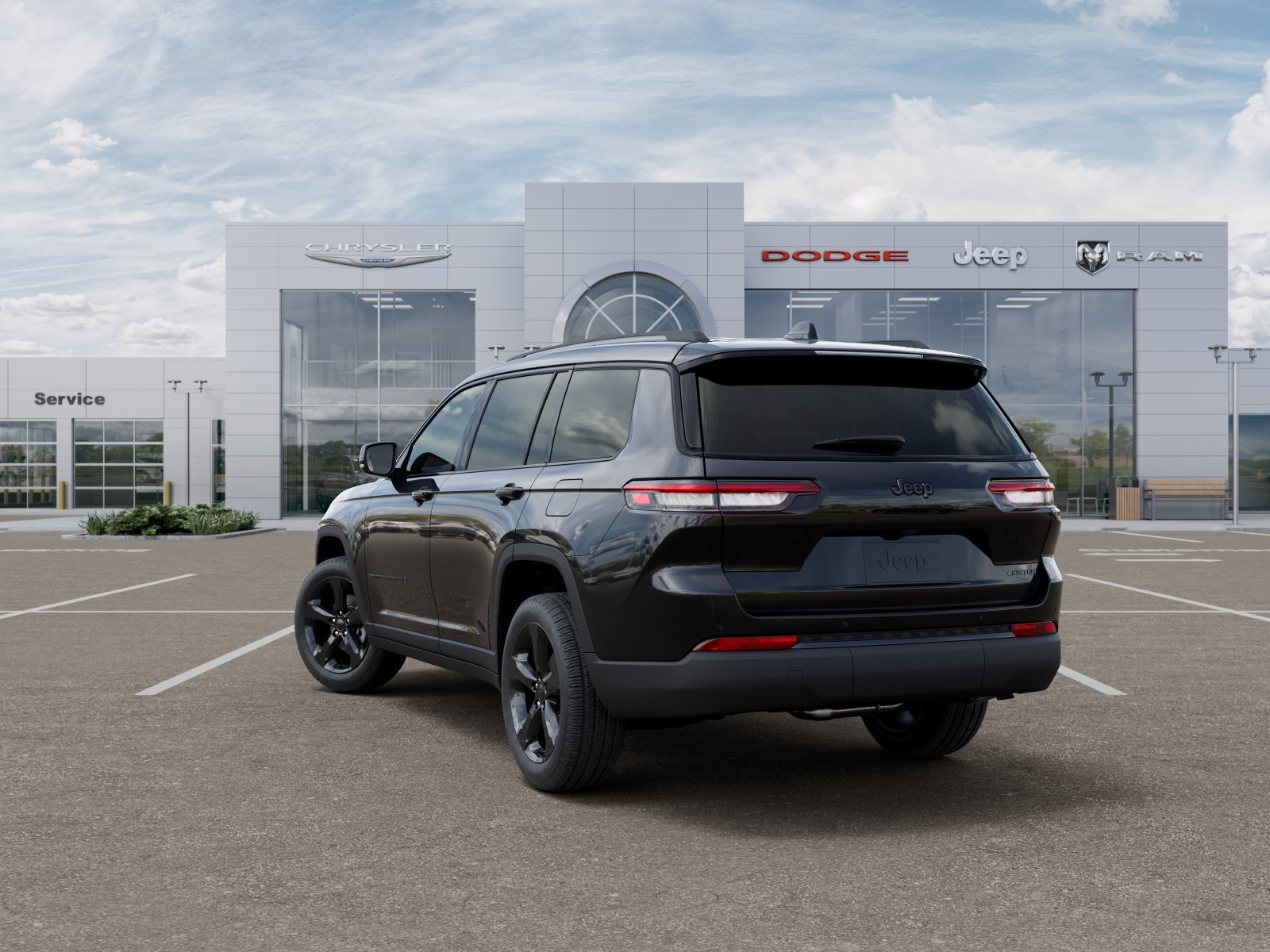 New 2025 Diamond Black Crystal Pearl-Coat Exterior Paint Jeep Limited image 32