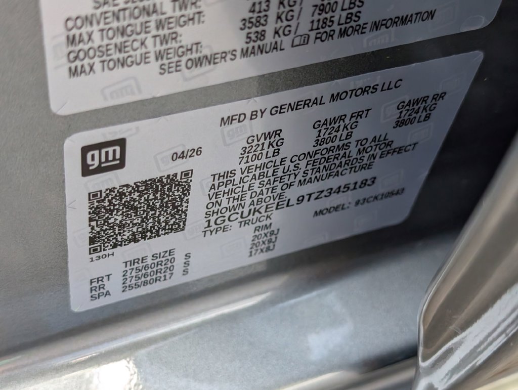 New 2026 Sterling Gray Metallic Chevrolet RST image 33