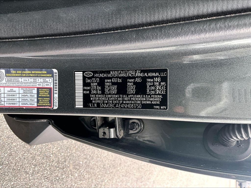 Used 2022 Amazon Gray Hyundai SEL image 31