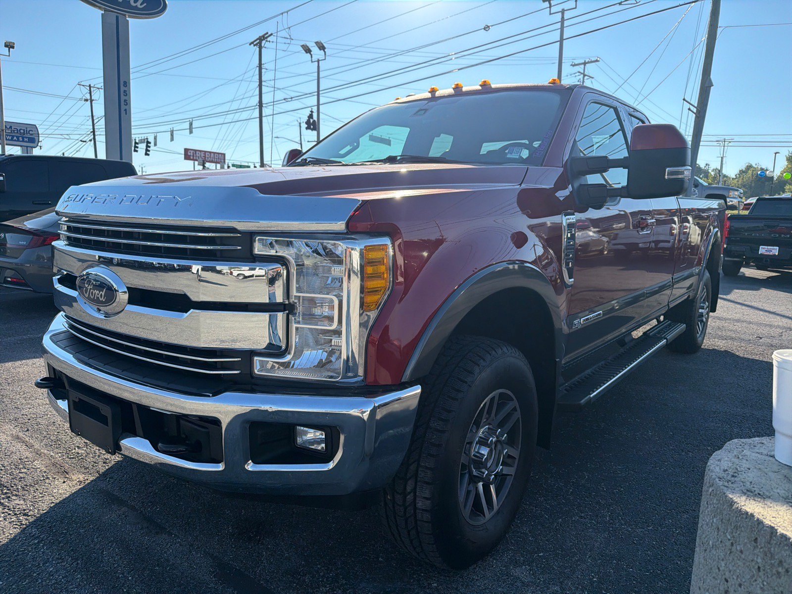 Used 2017 Ruby Red Ford Lariat image 1