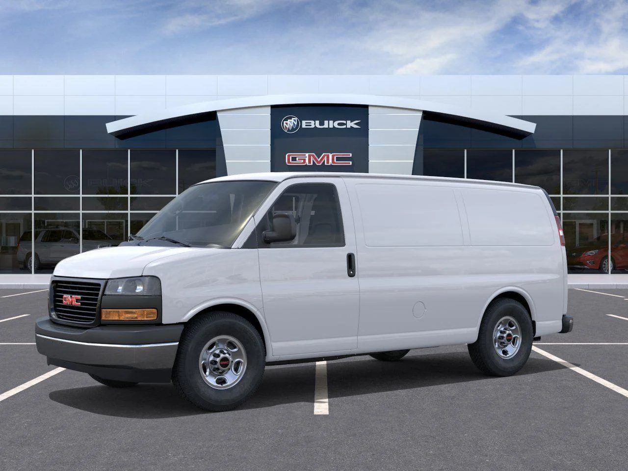 New 2026 Summit White GMC Work Van image 2
