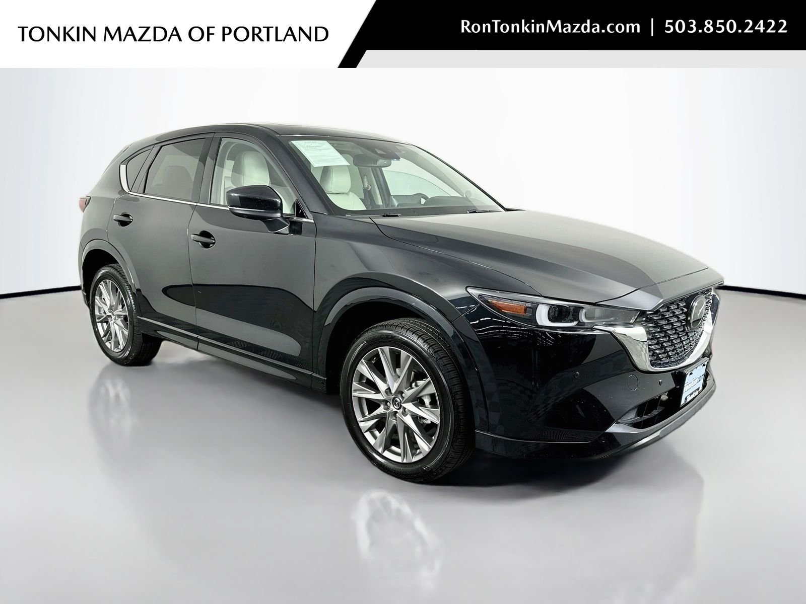Used 2025 Jet Black Mazda 2.5 S Premium Plus Package Vented Seats Heads Up Sunroof image 1