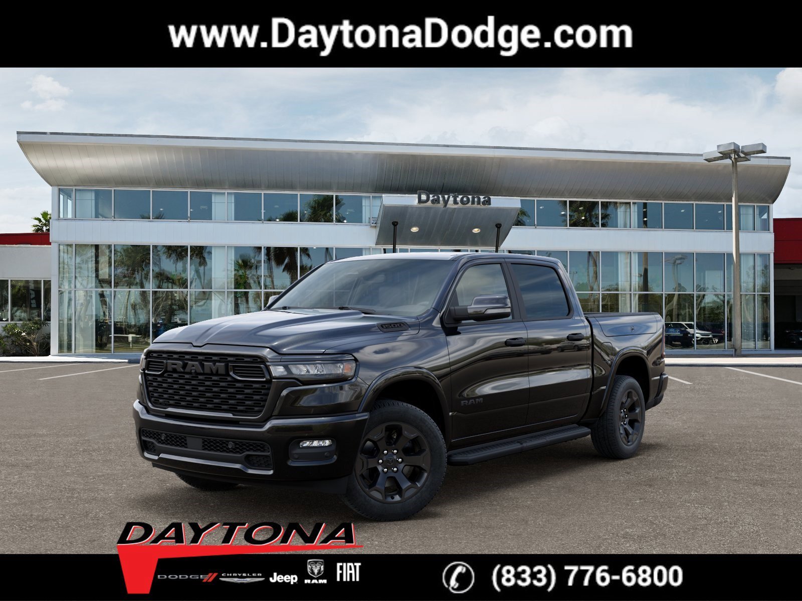 New 2026 Diamond Black Crystal Pearlcoat RAM Big Horn image 1