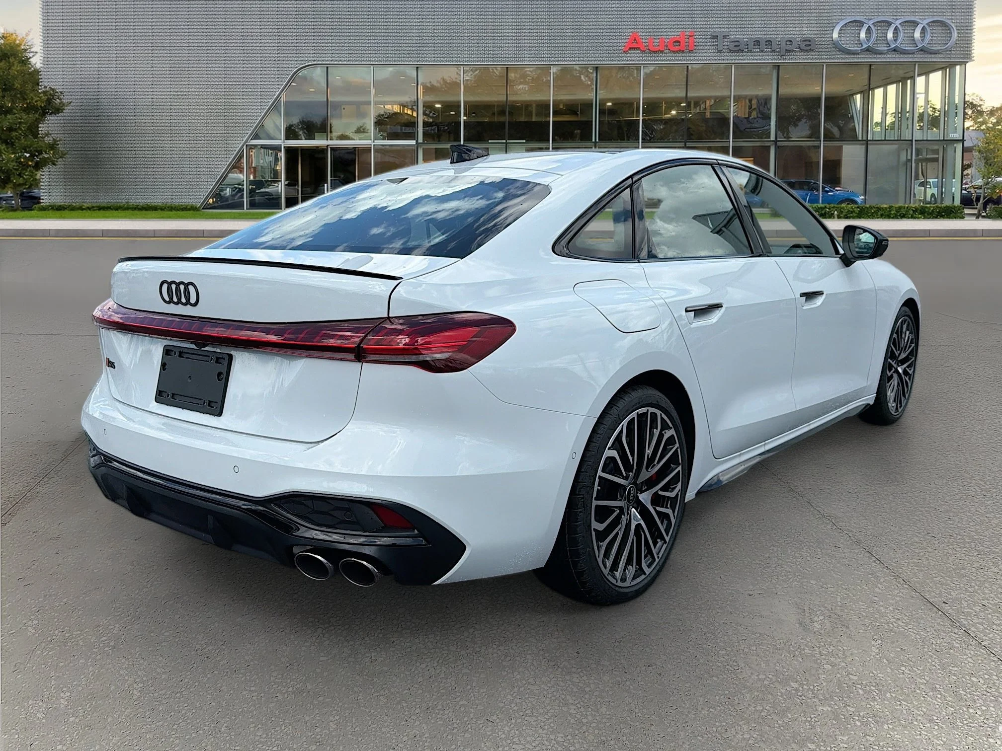 New 2026 Glacier White Metallic Audi Premium Plus image 3